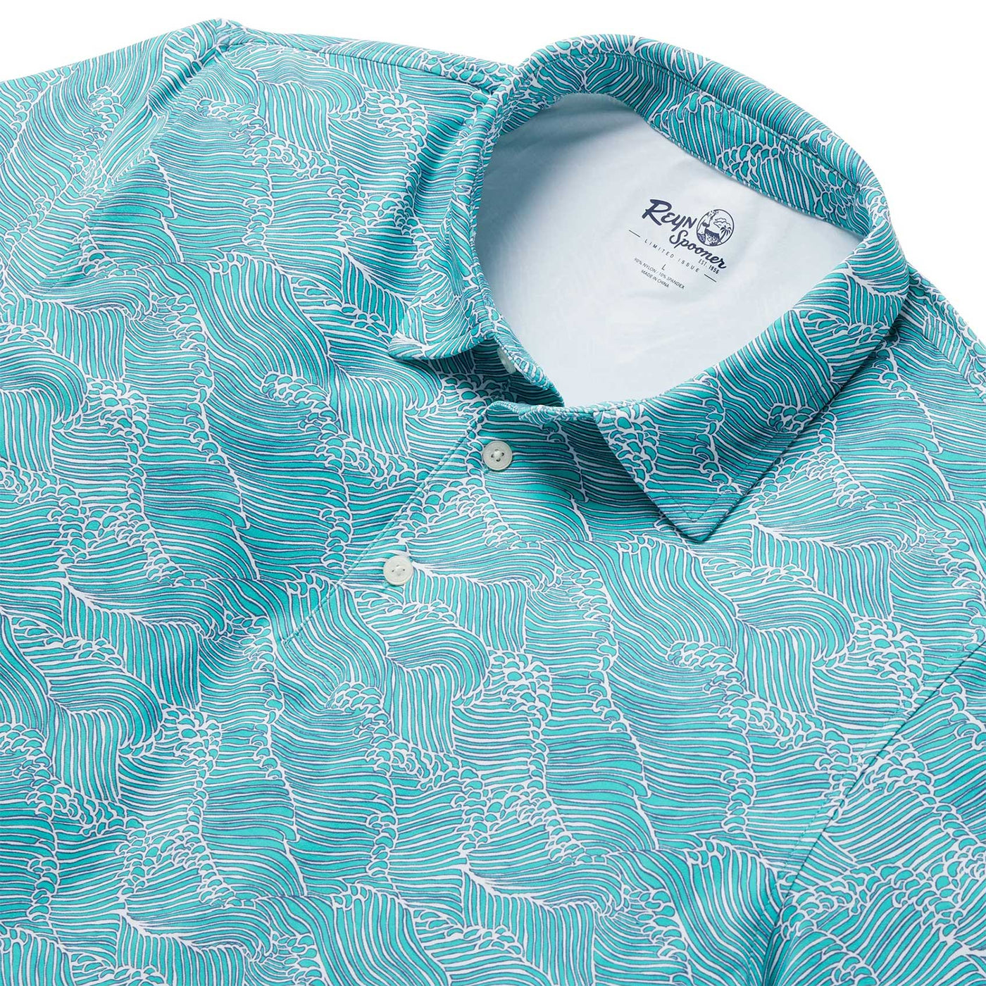 Molokai Channel Performance Polo - Aqua