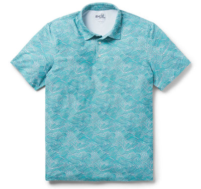 Molokai Channel Performance Polo - Aqua