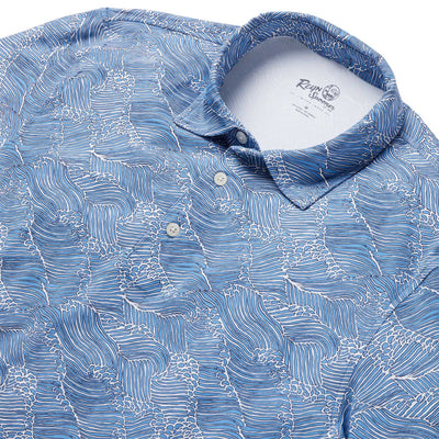 Molokai Channel Performance Polo - Blue