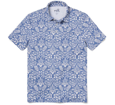 Oahu Harvest Performance Polo - Blue Horizon