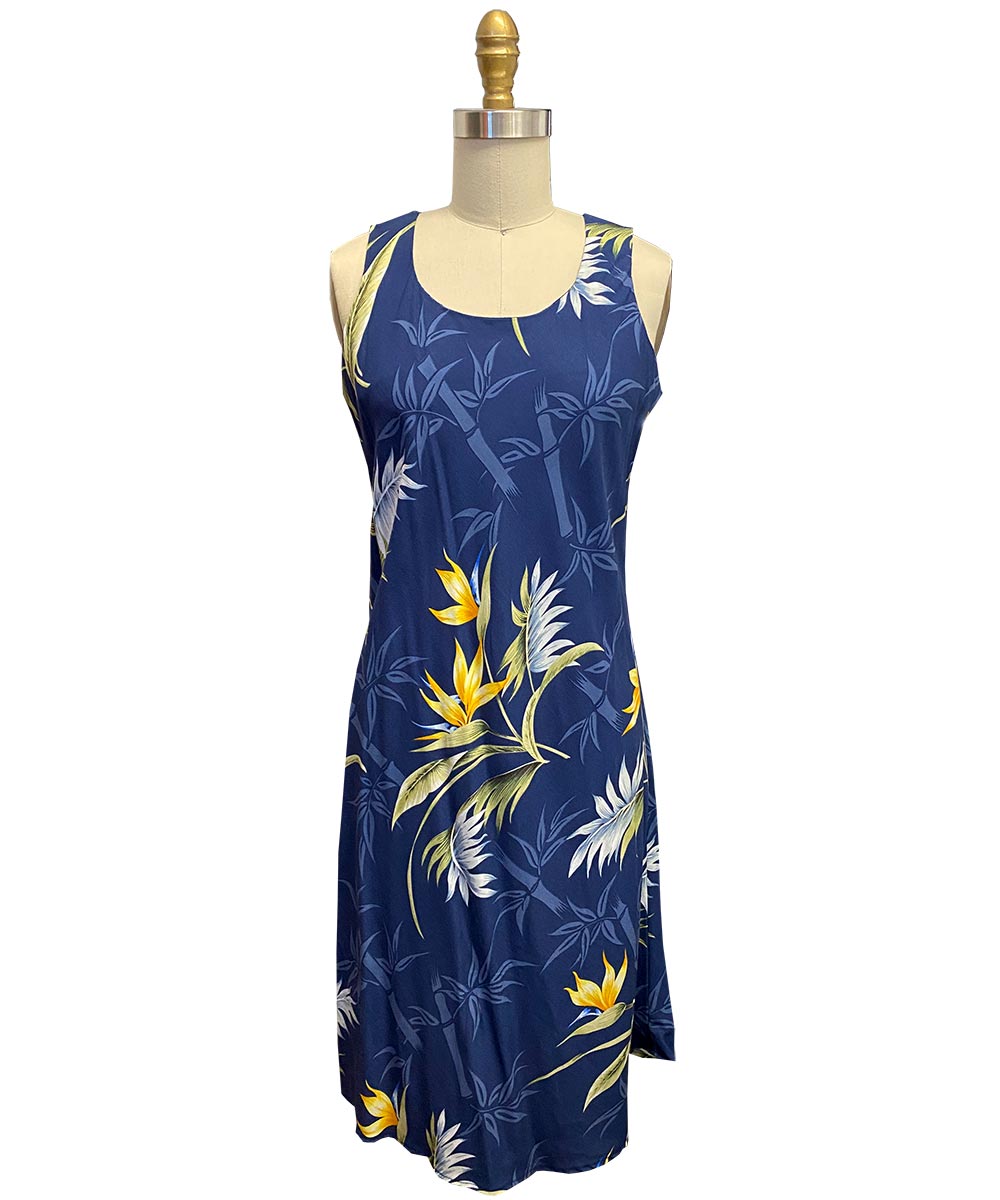 Ladies Bamboo Paradise Short Dress - Navy