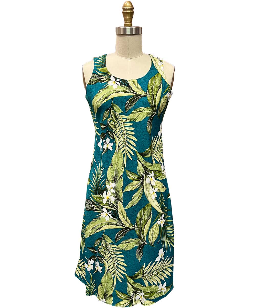 Ladies White Ginger Tank Dress - Jade