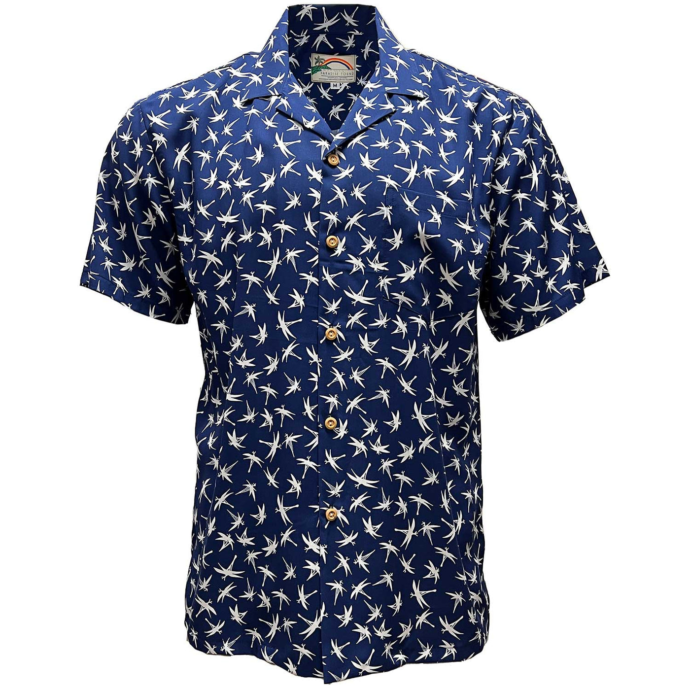 Paradise Found Aloha Shirt - Magnum Bamboo Navy