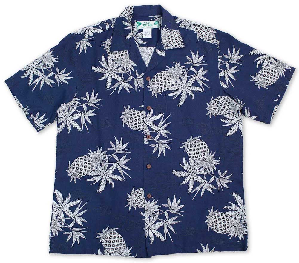 Pineapple Map - Navy